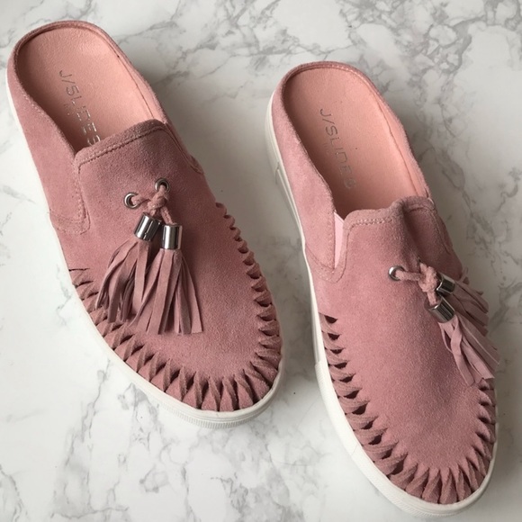 J Slides Suede Tassel Andie Slip On Sneakers - Picture 2 of 5